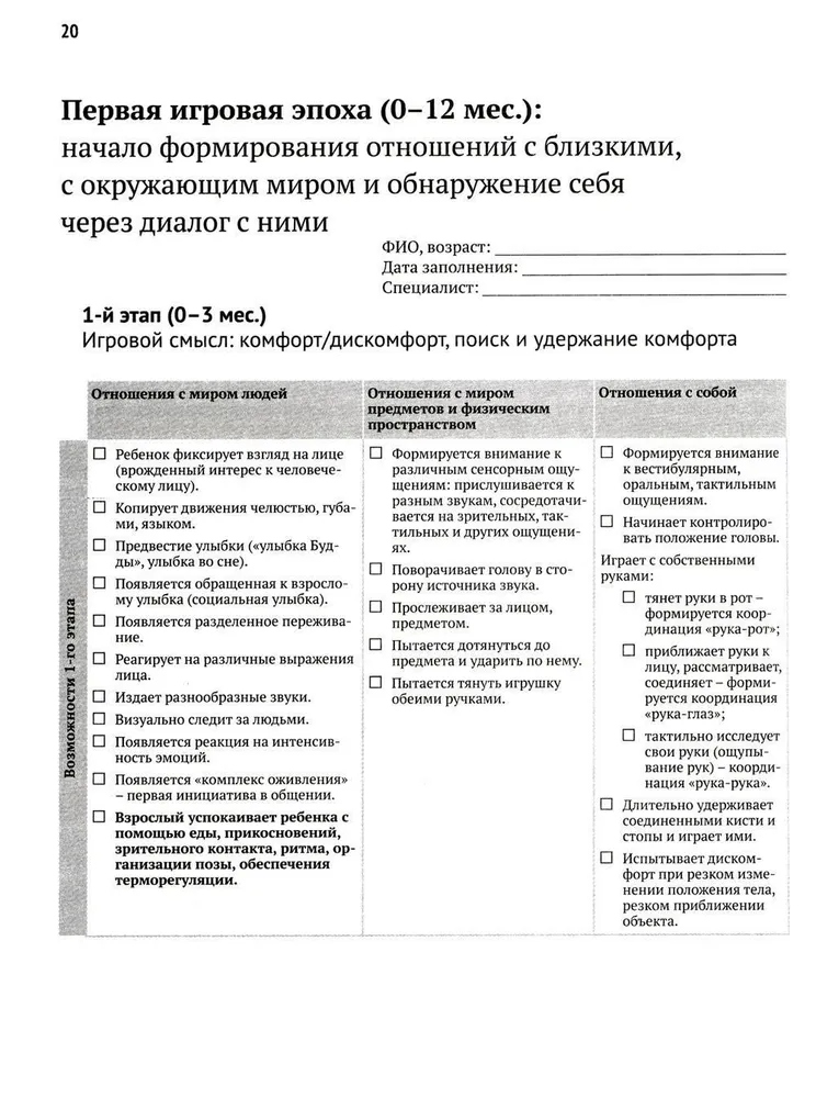 Игровая педагогика: таблица развития, подбор и описание игр — изображение 6